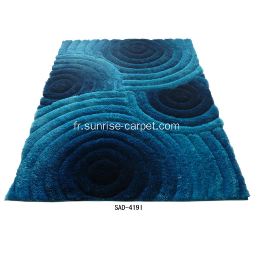 Polyester Shaggy Tapis avec motif 3D pour décoration intérieure